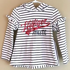 Tommy Hilfiger striped long sleeved hooded top